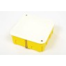 Courbi - Internal Plasterboard Square Junction Box Yellow 155x105 Cable Junction Box Onetrade